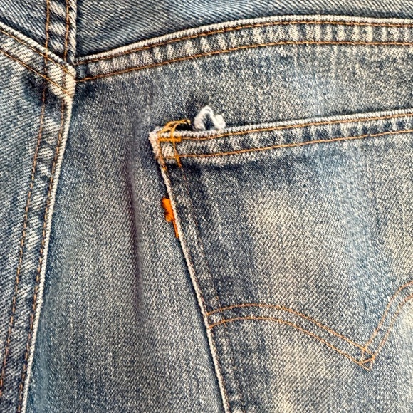 Levis Women’s Vintage Orange label Blue Denim Jeans - Picture 3 of 5